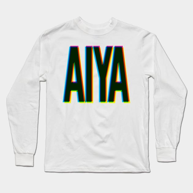 AIYA - Rainbow Long Sleeve T-Shirt by lldesigns